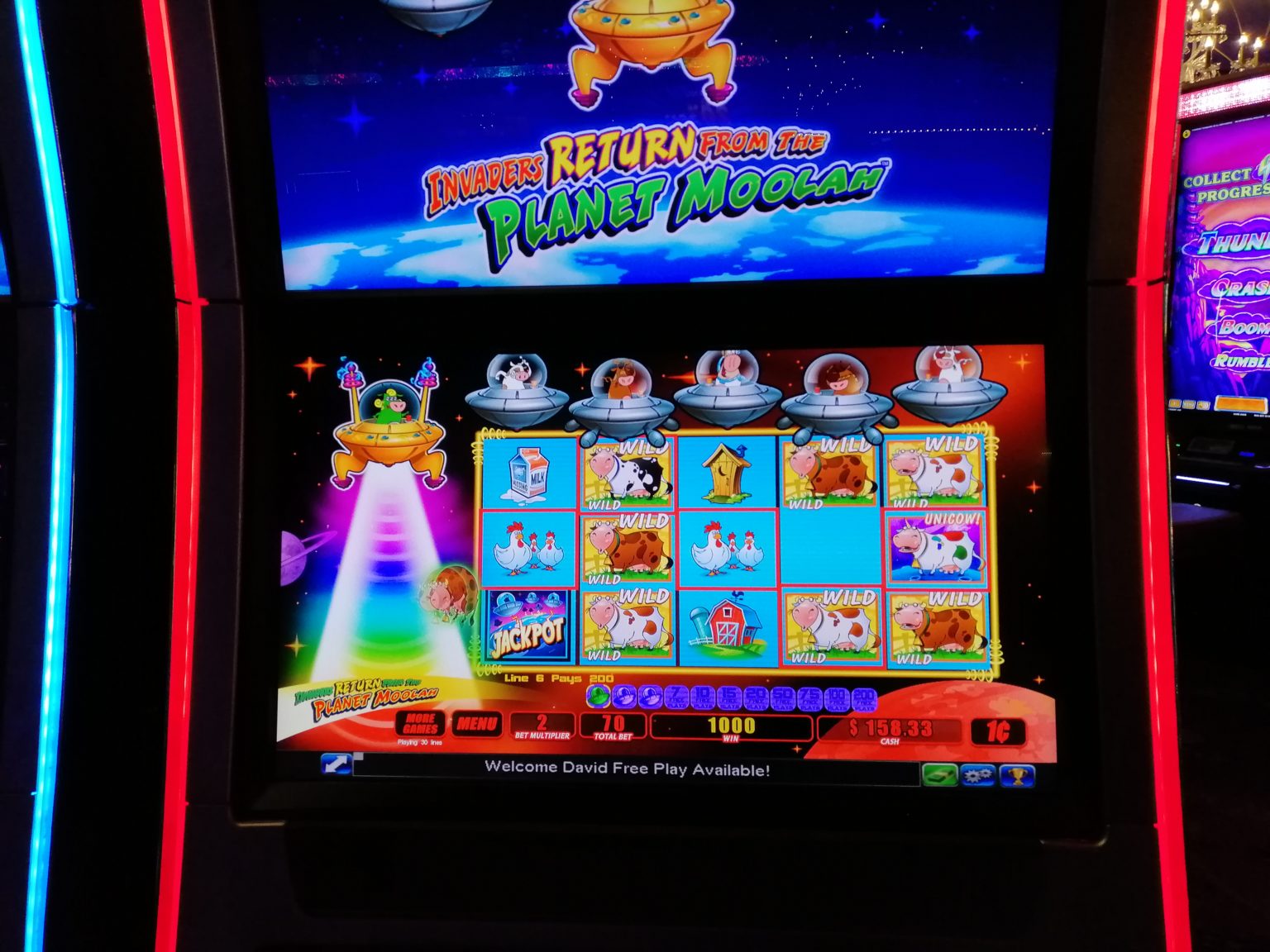 invaders from planet moolah slot machine