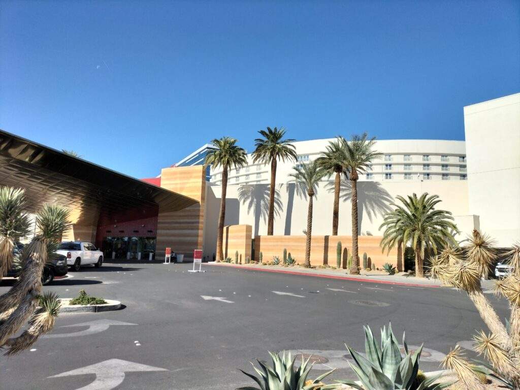 Front Entrance to the Virgin Hotel and Casino in Las Vegas